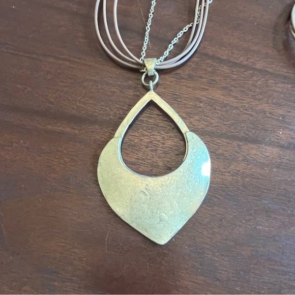 Lot of 5 Necklaces Faux Turquoise Leather Iris Apfel Style - Picture 4 of 11